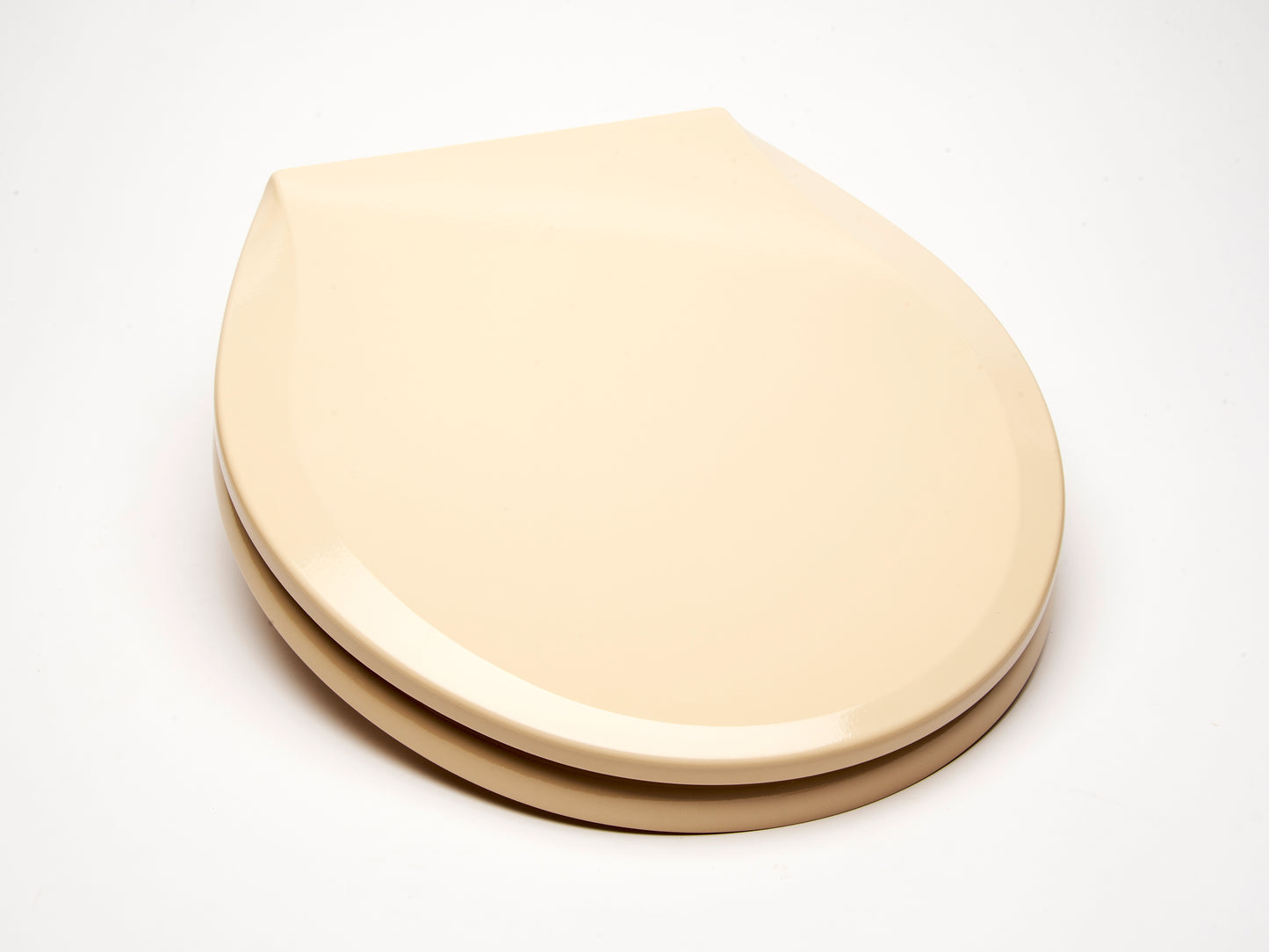 Wood - Round Model 125-03 Residential Molded Wood Seat w/Closed Front Cover - Carton of 5 Seats