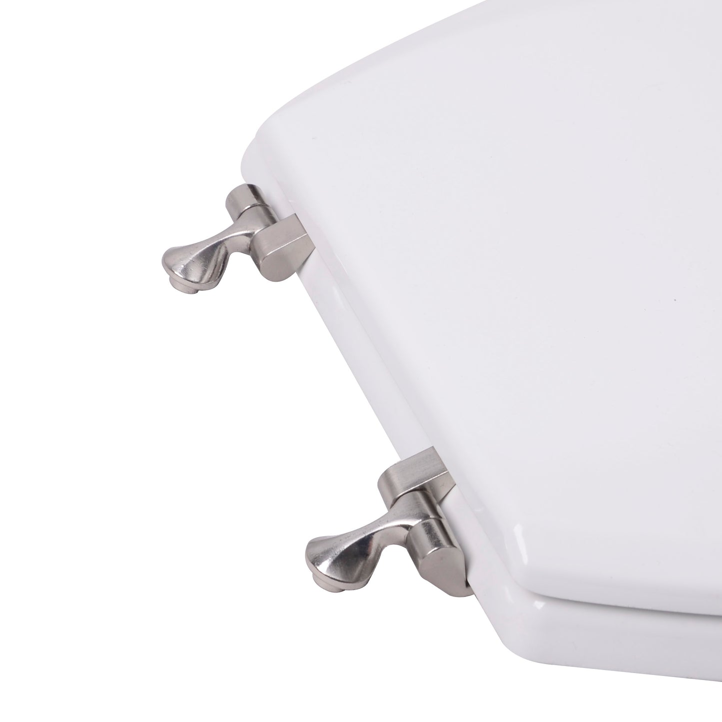 Molded Wood Residential Model 1C3E4-00BN with Brushed Nickel Hinges = Carton of 3 Seats