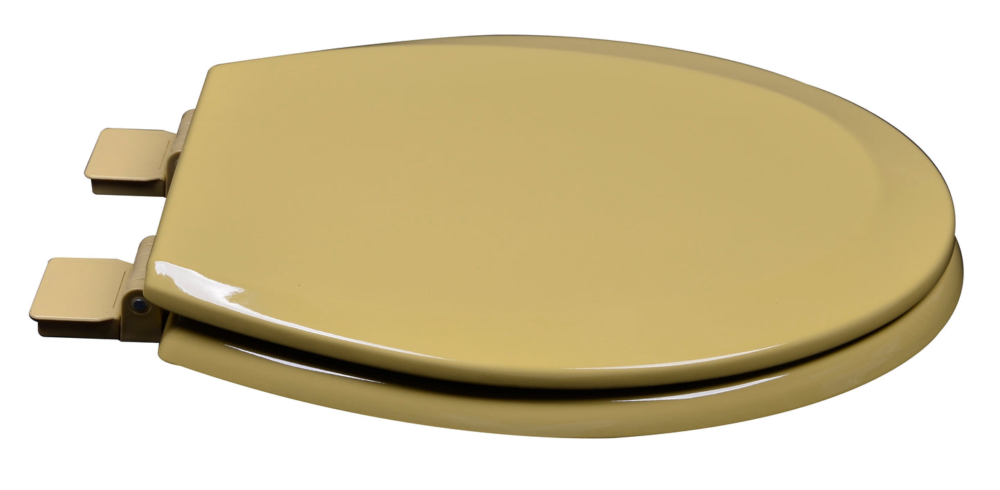 Wood - Round Model 1C3R3-53 Residential Molded Wood Seat w/Closed Front Cover - Carton of 3 Seats