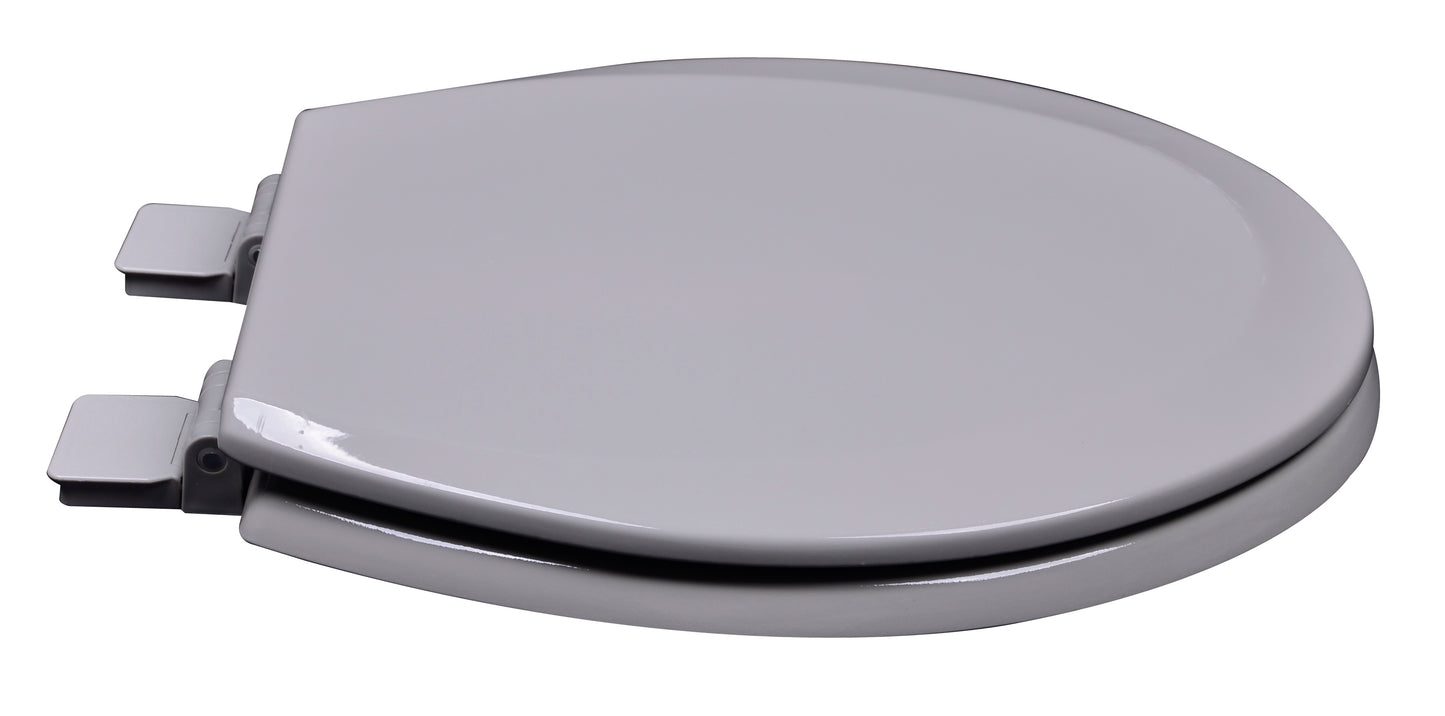 Wood - Round Model 1C3R3-80 Residential Molded Wood Seat w/Closed Front Cover - Carton of 3 Seats