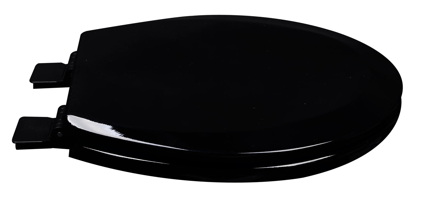 Wood - Round Model 1C3R3-90 Residential Molded Wood Seat w/Closed Front Cover - Carton of 3 Seats