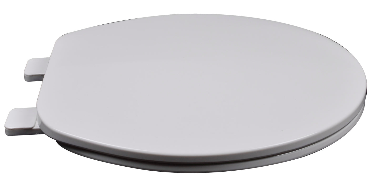 Plastic - Round Model 210-00 Residential Builder Grade Plastic with Closed Front Cover Seat