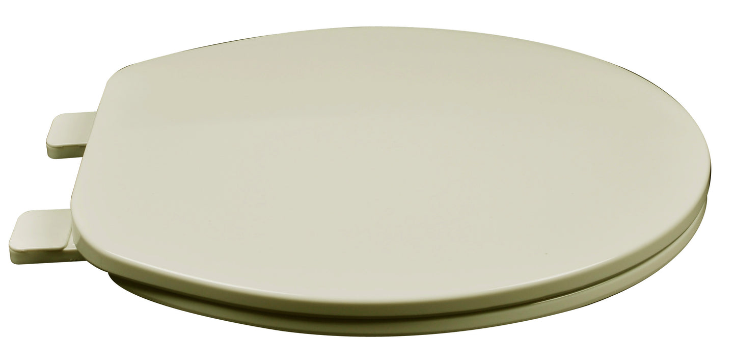Plastic - Round Model 210-01 Residential Builder Grade Plastic with Closed Front Cover Seat - Carton of 5 Seats