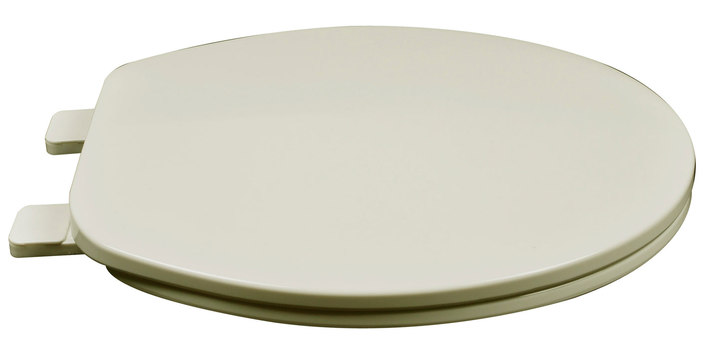 Plastic - Round Model 210-02 Residential Builder Grade Plastic with Closed Front Cover Seat