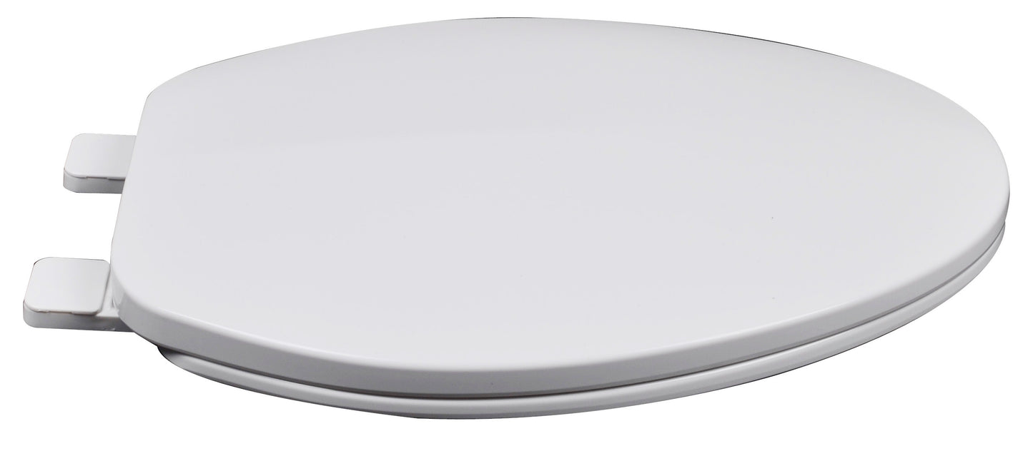Plastic - Elongated Model 211-00 Residential Builder Grade Plastic Closed Front with Cover Seat