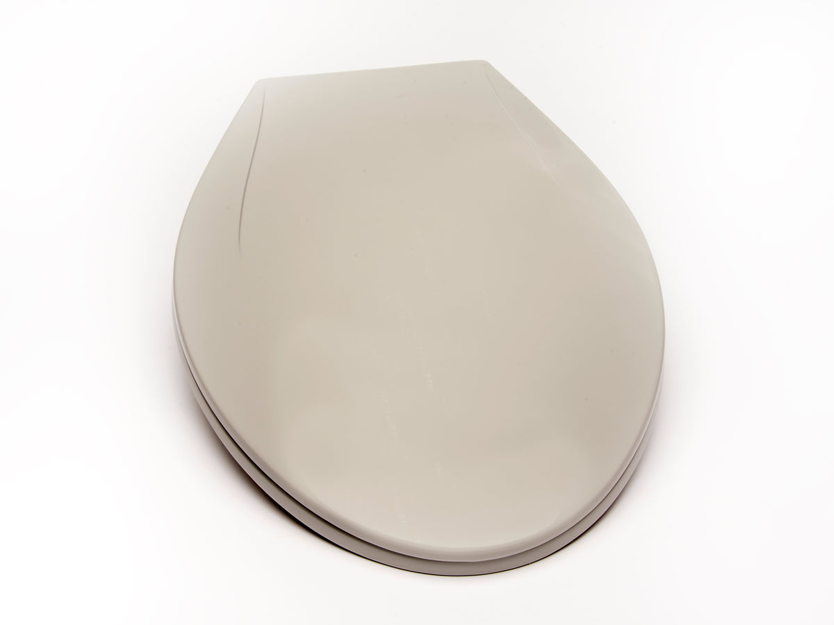 241-81 Crtn of 5 Seats: Plastic - Elongated Deluxe Slow Close closed front with cover