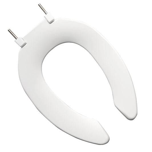 Commercial Plastic - Elongated Model 407SSC Open Front Less Cover Seat