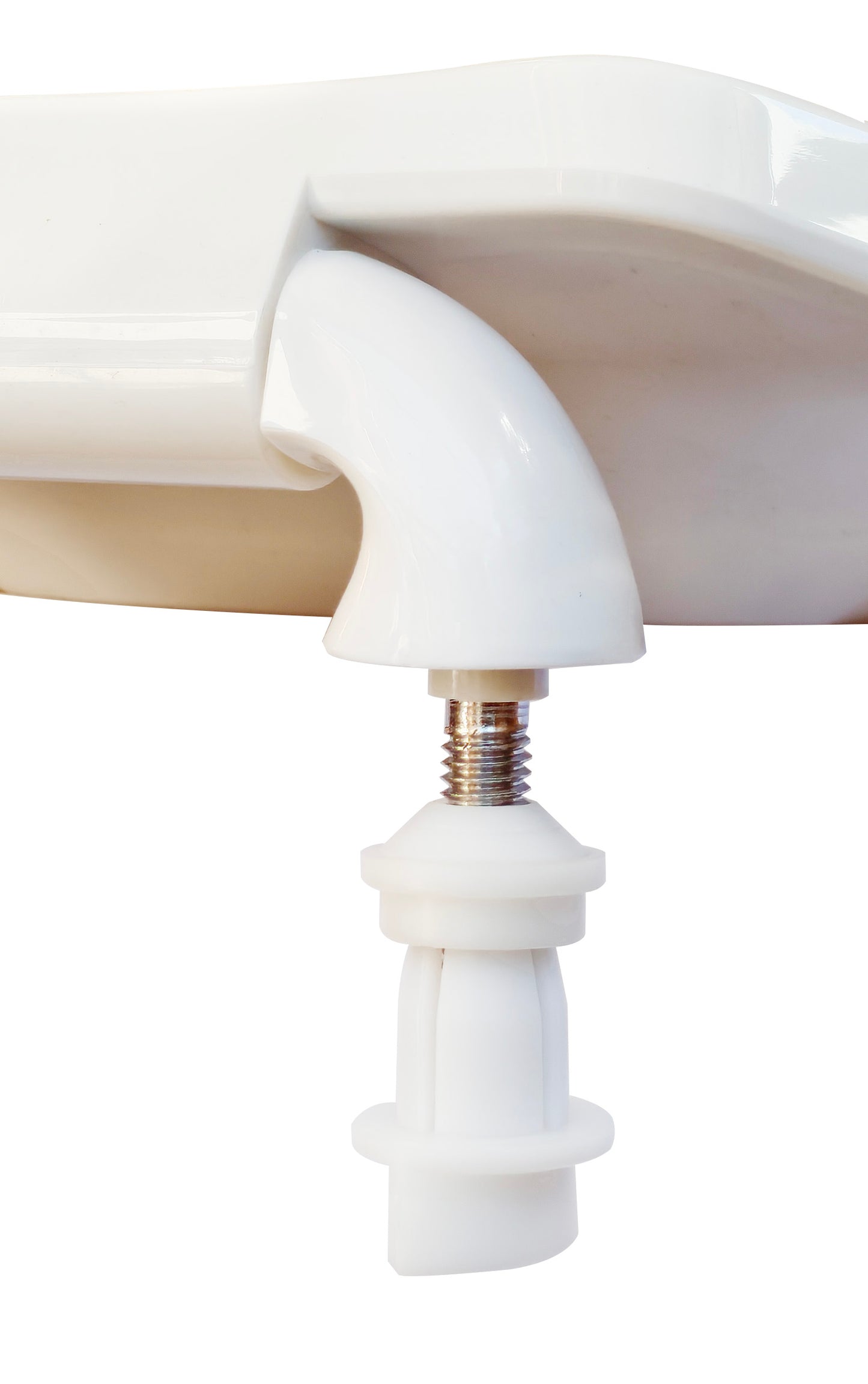 Heavy Duty Commercial Plastic - Elongated Model 421C-00 Open Front Less Cover Seat