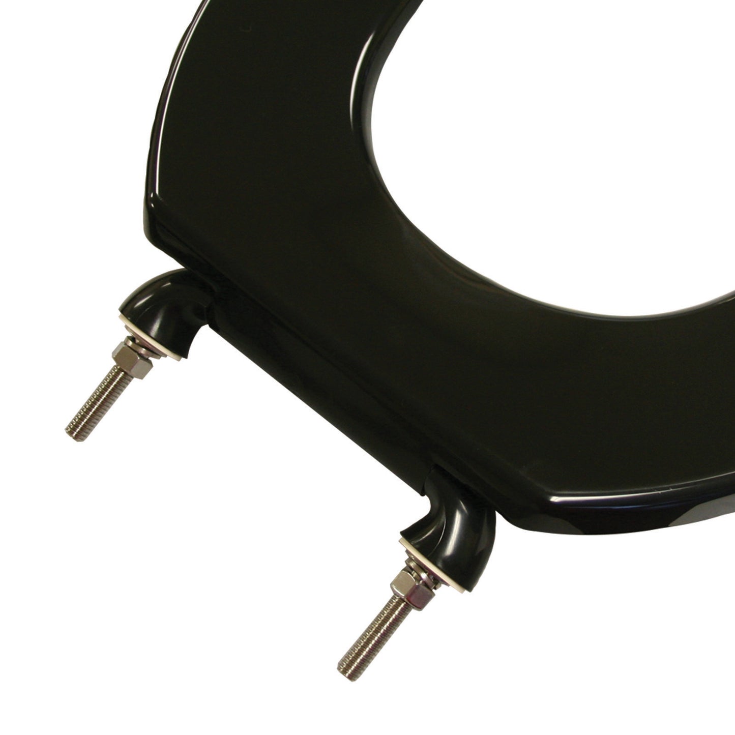 Heavy Duty Commercial Plastic - Elongated Model 421SSC-90 Open Front Less Cover Seat with Fire Retardant