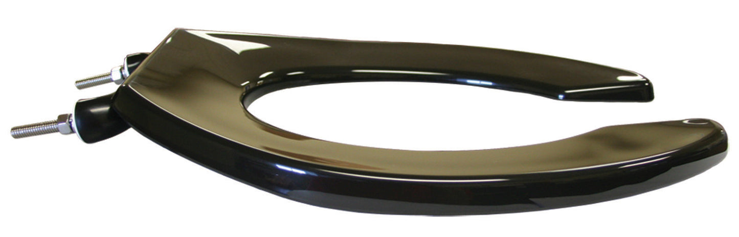 Heavy Duty Commercial Plastic - Elongated Model 421SSC-90 Open Front Less Cover Seat with Fire Retardant