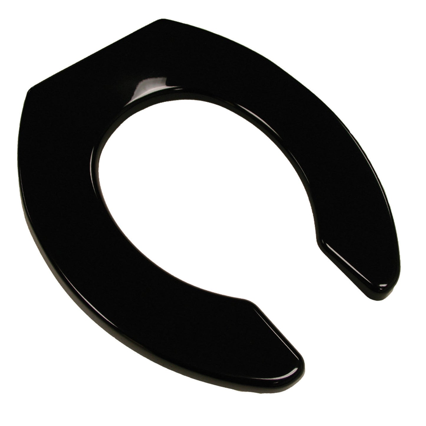 Heavy Duty Commercial Plastic - Elongated Model 421SSC-90 Open Front Less Cover Seat with Fire Retardant
