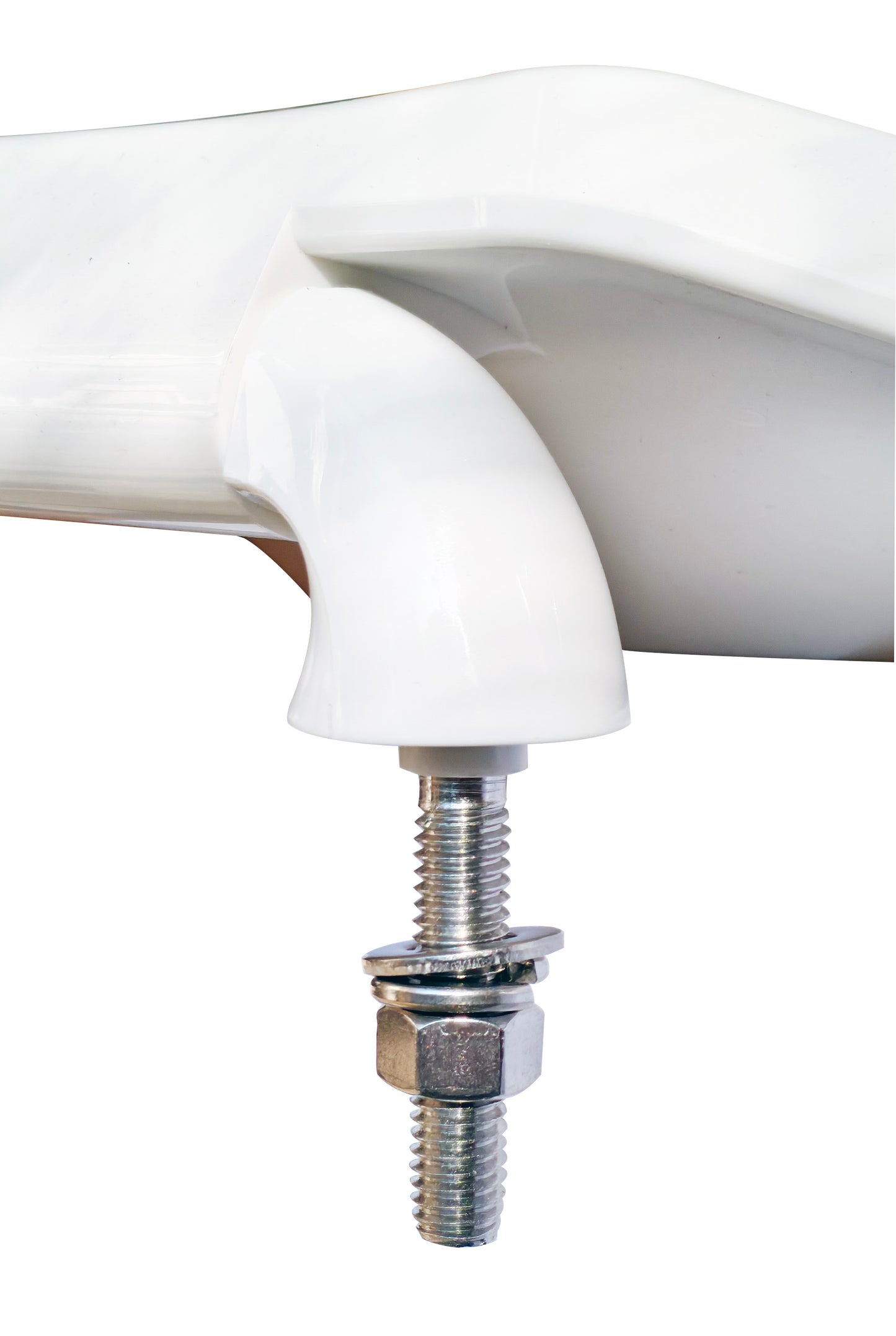 Heavy Duty Commercial Plastic - Elongated Model 421SSC-00 Open Front Less Cover Seat with Fire Retardant