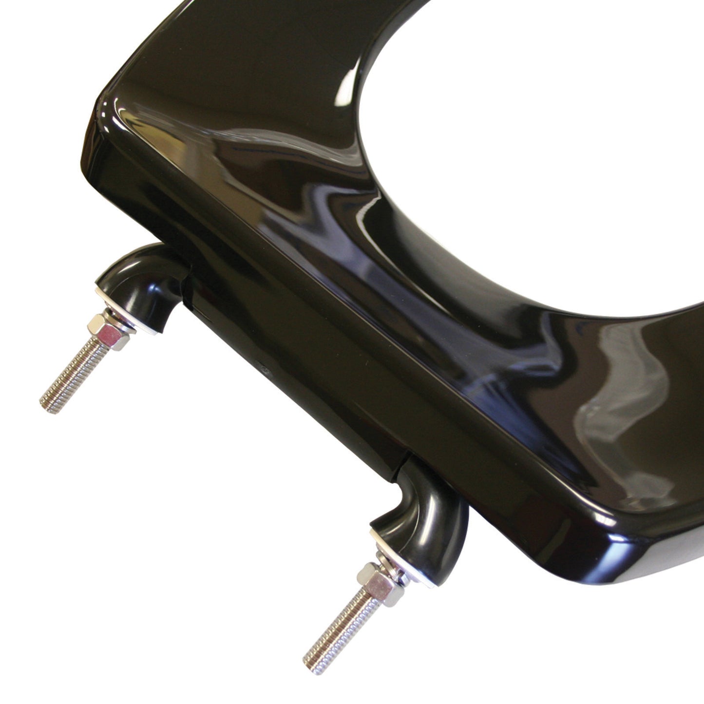 Extra Heavy Duty Commercial Plastic - Elongated Model 431SSC-90 Open Front Less Cover Seat