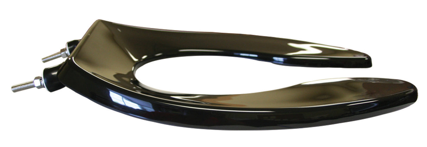 Extra Heavy Duty Commercial Plastic - Elongated Model 431SSC-90 Open Front Less Cover Seat