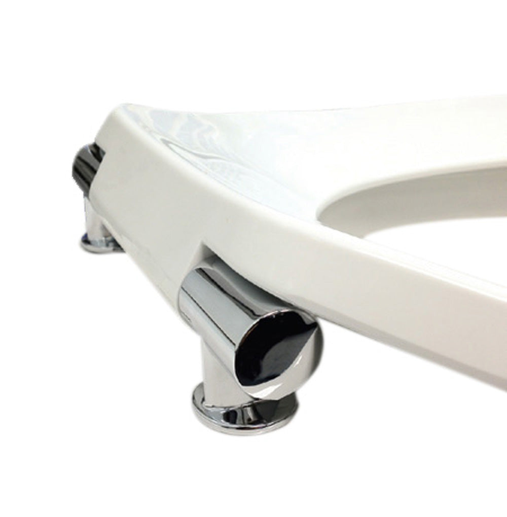 Commercial Plastic Seats - Model 451C-00 Elongated Slow Close Heavy Duty Open Front Less Cover Model 451C-00