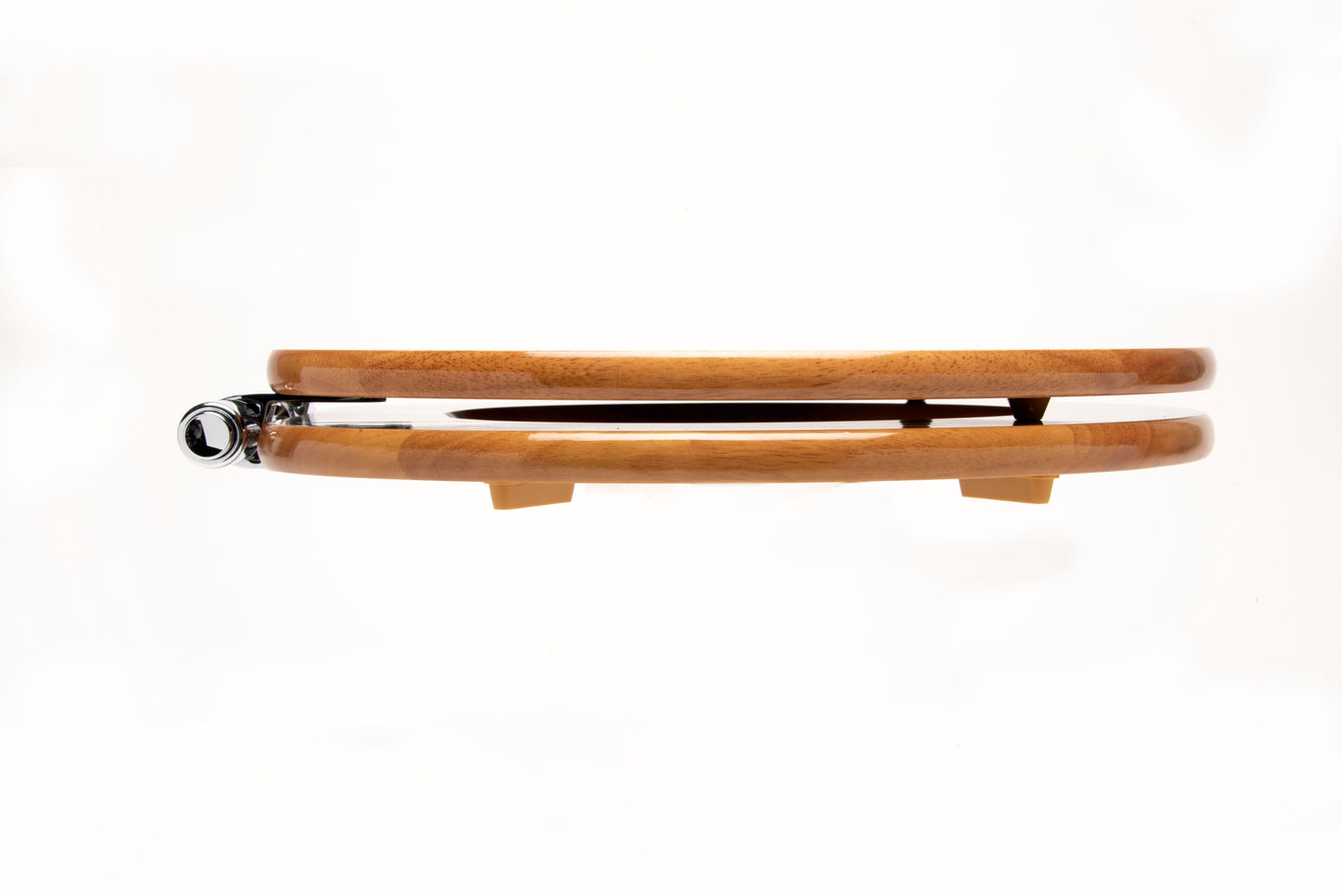 Natural Wood - Round Designer Oak Finish 5B2R5-17CH Slow Close with Chrome Hinge