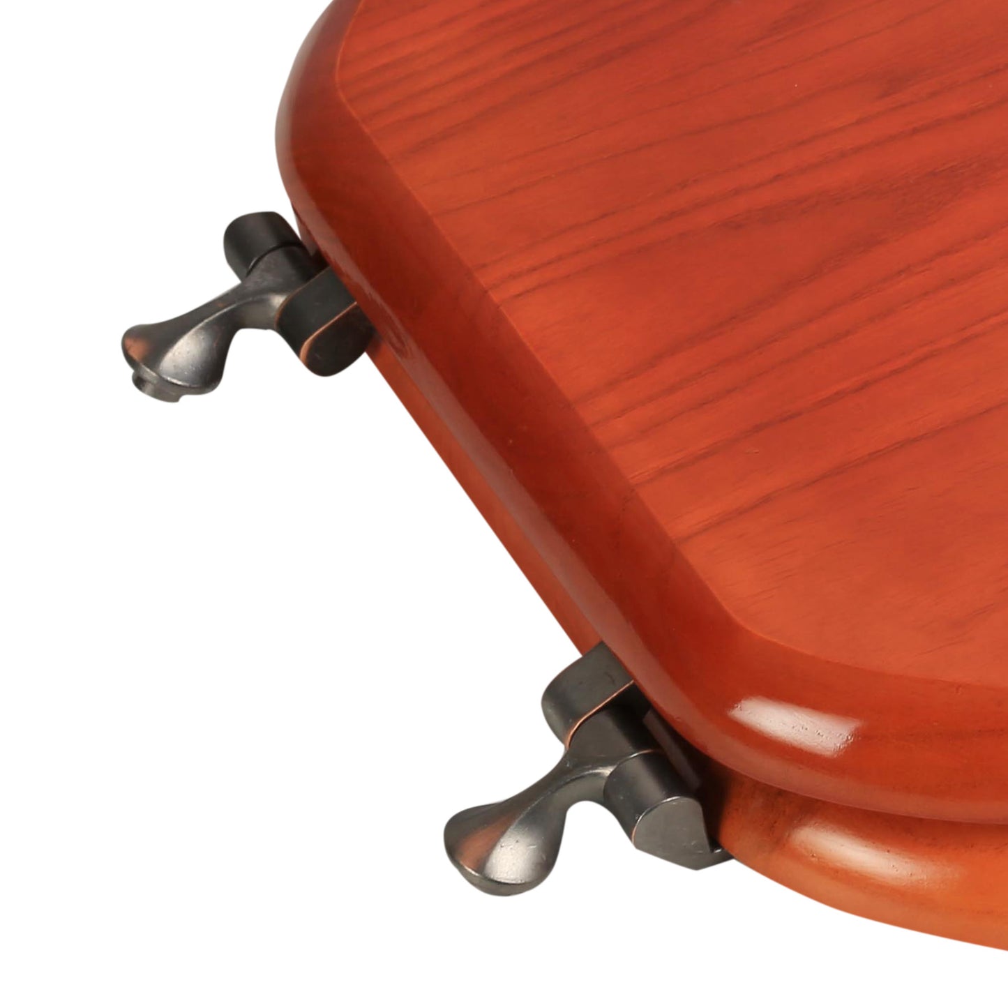 Natural Wood - Round Designer Cherry Finish 5B3R3-15OB with Chrome Metal Hinge