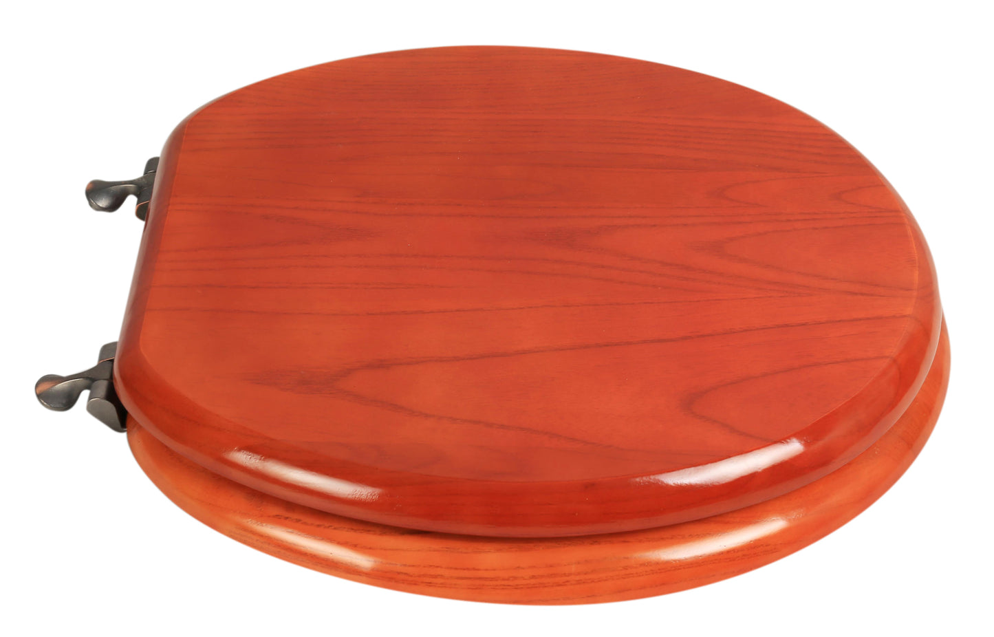 Natural Wood - Round Designer Cherry Finish 5B3R3-15OB with Chrome Metal Hinge