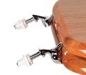 Natural Wood - Round Designer Oak Finish 5B3R3-17AB with Antique Brass Metal Hinge - Carton of 4 Seats