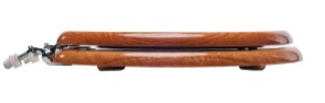 Natural Wood - Round Designer Oak Finish 5B3R3-17AB with Antique Brass Metal Hinge - Carton of 4 Seats