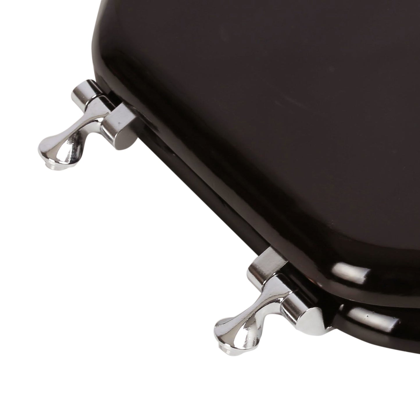 Natural Wood - Round Designer Dark Brown Finish 5B3R3-18CH with Chrome Metal Hinge - Carton of 4 Seats
