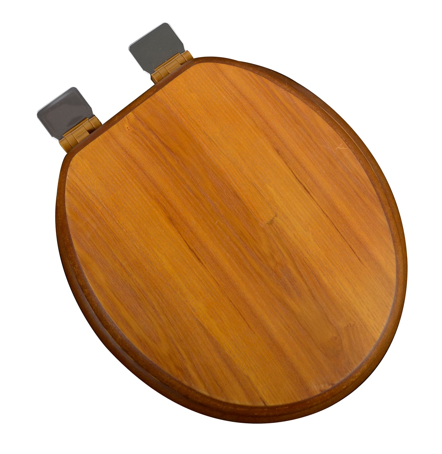 Natural Wood - Round Decorative Light Oak Finish 5C3R1-17CH with Chrome Release'n'Clean Hinge - Carton of 3 Seats